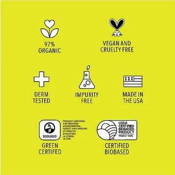 Lemyn Organics Medical Grade Hand Sanitizer Gel - 97% ORGANIC - 8 FL.OZ. with PUMP (PACK OF 4)