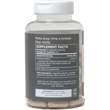 Pure for Men Original Vegan Cleanliness Stay Ready Fiber Supplement | Helps Promote Digestive Regula...