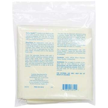 Home Health Wool Flannel - Large Size, 18" x 24" - 100% White Wool, Extra Thick Weave, Unbleached, N...