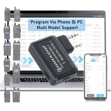 TIDRADIO Ham Radio Wireless Programmer Adapter - Bluetooth Connection for Easy Programming