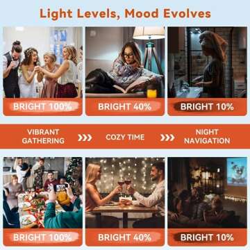 Neporal MagicGlow Rechargeable Light Bulbs with Remote, 3 Colors Shift + Dimmable Battery Powered Light Bulbs, USB Rechargeable, A19 Emergency LED Light Bulbs, 15W, Up to 24 Hours, 1 Pack