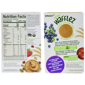 Sprout Organic Toddler Snacks Wafflez Variety Pack