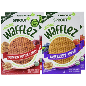 Sprout Organic Toddler Snacks Wafflez Variety Pack