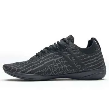 Rebel Athletic Revolt Cheer Shoe, Black, 1 Big Kid