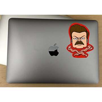 Ron Swanson Bacon Decal - Perfect for Cars, Laptops, and More!