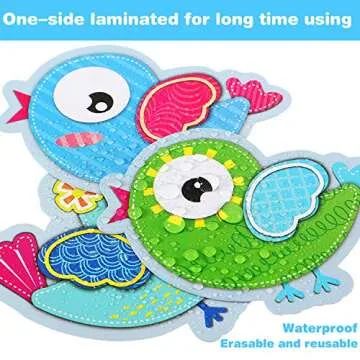 72 Pieces Boho Birds Cut-Outs Multicolor Bird Cutouts Bird Bulletin Board Decorations for Classroom Birthday Party Supply