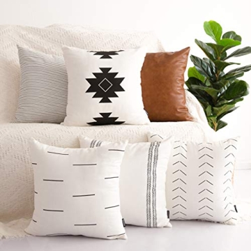 HOMFINER Decorative Throw Pillow Covers Set of 6 Designs