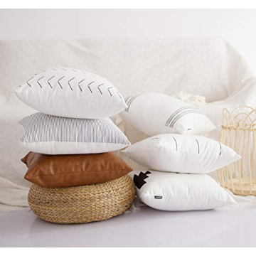 HOMFINER Decorative Throw Pillow Covers Set of 6 Designs