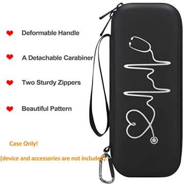 BOVKE Stethoscope Case - Fits Littmann Cardiology IV, Classic III, and More with Nurse Accessories P...