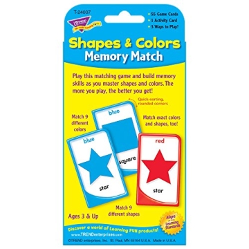 Colors and Shapes Memory Match for Learning Fun