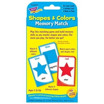 Colors and Shapes Memory Match for Learning Fun