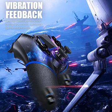 AceGamer Wireless PS4 Controller with Galaxy Design