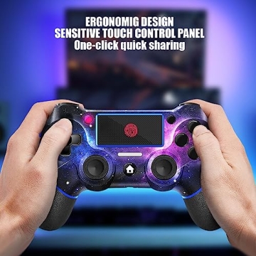AceGamer Wireless PS4 Controller with Galaxy Design