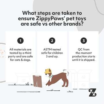 ZippyPaws Zippytuff Teether Toy for Puppies and Dogs