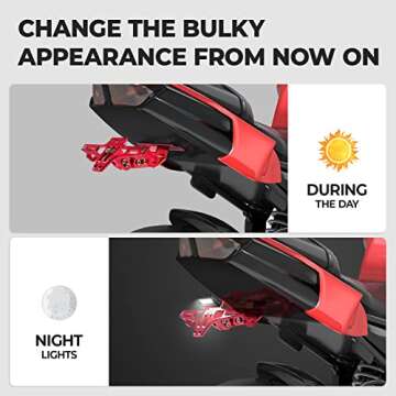 KEMIMOTO Universal Motorcycle License Plate Bracket Kit