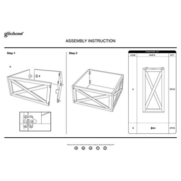 Glitzhome 26" Red Wooden Christmas Tree Collar - Elegant Decor