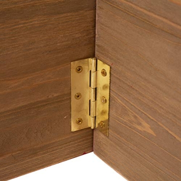 Glitzhome 26" Red Wooden Christmas Tree Collar - Elegant Decor