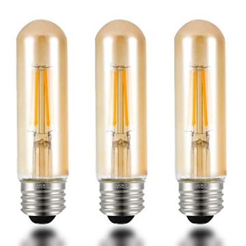 Transform Your Space with T10 LED Bulbs - 2200K Warm White, Vintage Style, Dimmable Tubular Edison B...