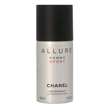 Allure Sport by Chanel for Men, Deodorant Spray, 3.4 Ounce