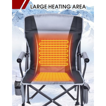 Docusvect Heated Camping Chair - Dual Heating Zones & Comfort