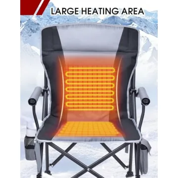 Docusvect Heated Camping Chair - Dual Heating Zones & Comfort