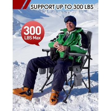 Docusvect Heated Camping Chair - Dual Heating Zones & Comfort