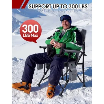 Docusvect Heated Camping Chair - Dual Heating Zones & Comfort
