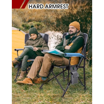 Docusvect Heated Camping Chair - Dual Heating Zones & Comfort