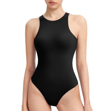 PUMIEY Women's Smoke Cloud Bodysuit - Soft & Stretchy