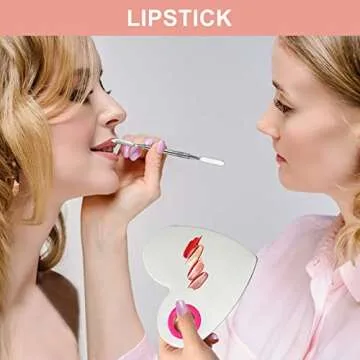 Necitorix Mixing Palette, Stainless Steel Makeup Foundation Mixing tray, Makeup Tool for Mixing Nail Gel Polish, Cosmestic (Heart Small)