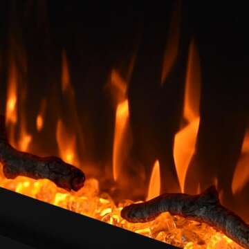 Ultra-Thin 50 inch Electric Fireplace Perfect for Any Space