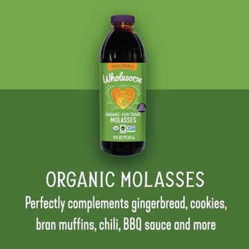 Wholesome's Organic Blackstrap Molasses 16 oz - Non-GMO Superfood