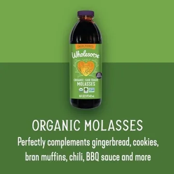 Wholesome's Organic Blackstrap Molasses 16 oz - Non-GMO Superfood