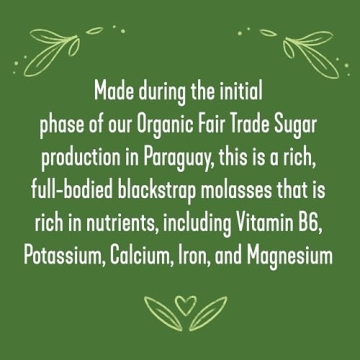 Wholesome's Organic Blackstrap Molasses 16 oz - Non-GMO Superfood