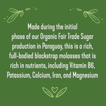 Wholesome's Organic Blackstrap Molasses 16 oz - Non-GMO Superfood