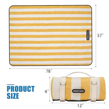 Outdoor Picnic Blankets Waterproof Large Sandproof Portable