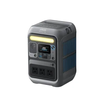 Anker SOLIX C300 Portable Power Station, Outdoor 288Wh LiFePO4 Battery, 300W (600W Surge) Solar Gene...