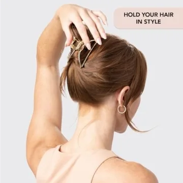 Kitsch Gold Metal Claw Clip for All Hair Types