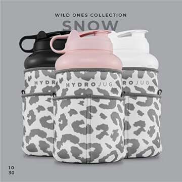 HydroJug Half Gallon Water Bottle 64oz - Refillable, Reusable Jug With Carry Handle - Leakproof Guarantee - Great For On-The-Go Hydration - Dishwasher Safe, BPA Free