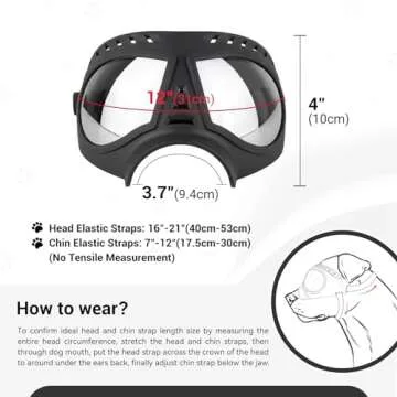 Namsan Dog Goggles for Large Dogs UV Protection Eyewear
