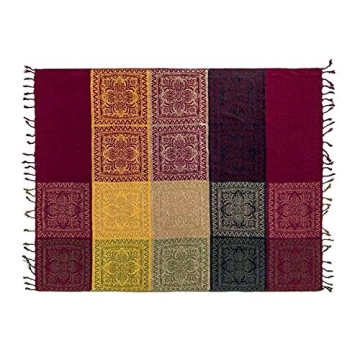 Stylish Boho Throw Blanket for Bed and Couch Elegance