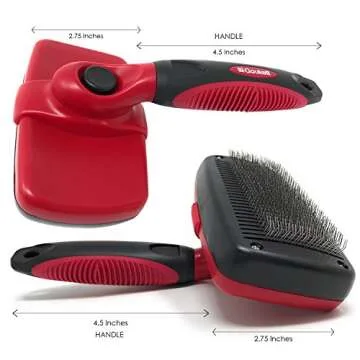 QOUKETT Self-Cleaning Slicker Brush for Pets