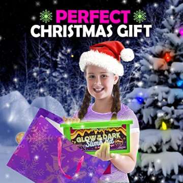 Original Stationery Glow in The Dark Slime Kit for Boys to Make Neon Crunchy Slime, Floam and Jelly ...