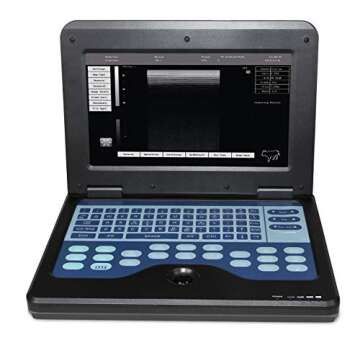 Portable Vet/Veterinary B-Ultrasound Scanner with 3.5Mhz Convex Probe for Horse,Goat,Cow,Sheep and Pig use