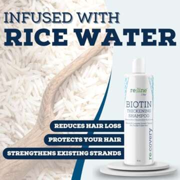 Biotin Shampoo for Hair Growth - Thickening Shampoo for Hair Loss All Natural for Thinning Hair - Rosemary Aloe Vera Coconut - for Women Men - Sulfate Free Paraben Free - Safe for Color Treated Hair