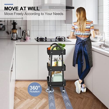 EAGMAK Metal 3 Tier Cart - Stylish & Versatile Storage