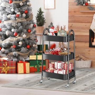 EAGMAK Metal 3 Tier Cart - Stylish & Versatile Storage