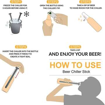 Beer Chiller Sticks - Keep Your Bottles Cold Anytime