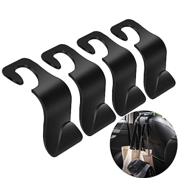 VTECHOLOGY 4 Pack Car Seat Hooks Heavy Duty Organizer
