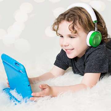 Puro Sound Labs JuniorJams Volume Limiting Headphones for Kids 3+ Protect Hearing – Foldable & Adjustable Bluetooth Wireless Headphones for Tablets, Smartphones, PCs – 22-Hour Battery Life, Green